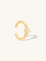 Diamante 14K Gold Vermeil Ear Cuff | Wanderlust + Co
