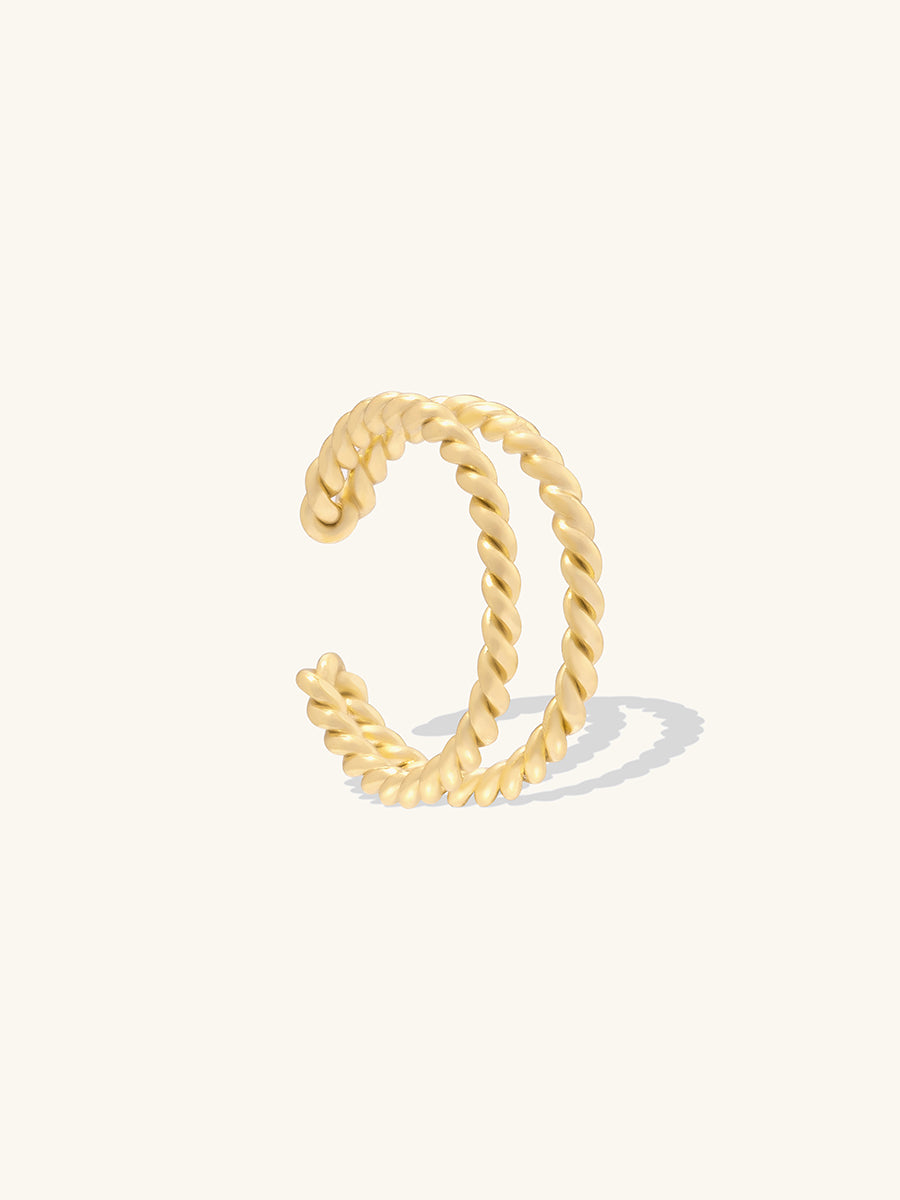 Heirloom 14K Gold Vermeil Ear Cuff | Wanderlust + Co