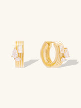 Aurelia 14K Gold Vermeil Huggie Earrings | Wanderlust + Co