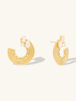 Aurelia 14K Gold Vermeil Hoop Earrings