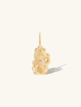 Diamond Lucky Cat 14K Solid Gold Charm | Wanderlust + Co