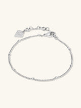 Beaded Silver Essential Chain Bracelet