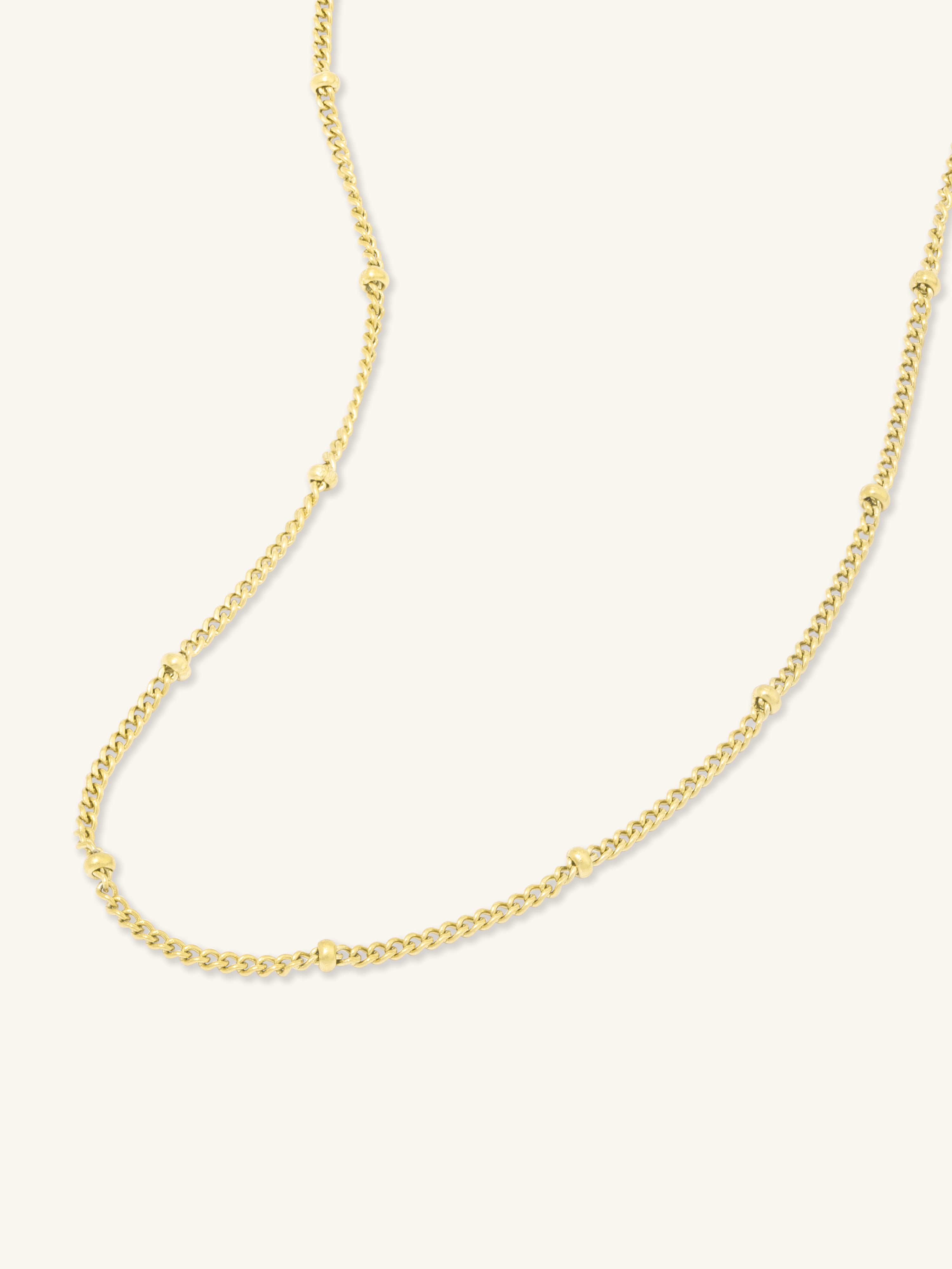Beaded Gold Essential Chain Necklace