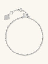 Beaded Silver Essential Chain Bracelet