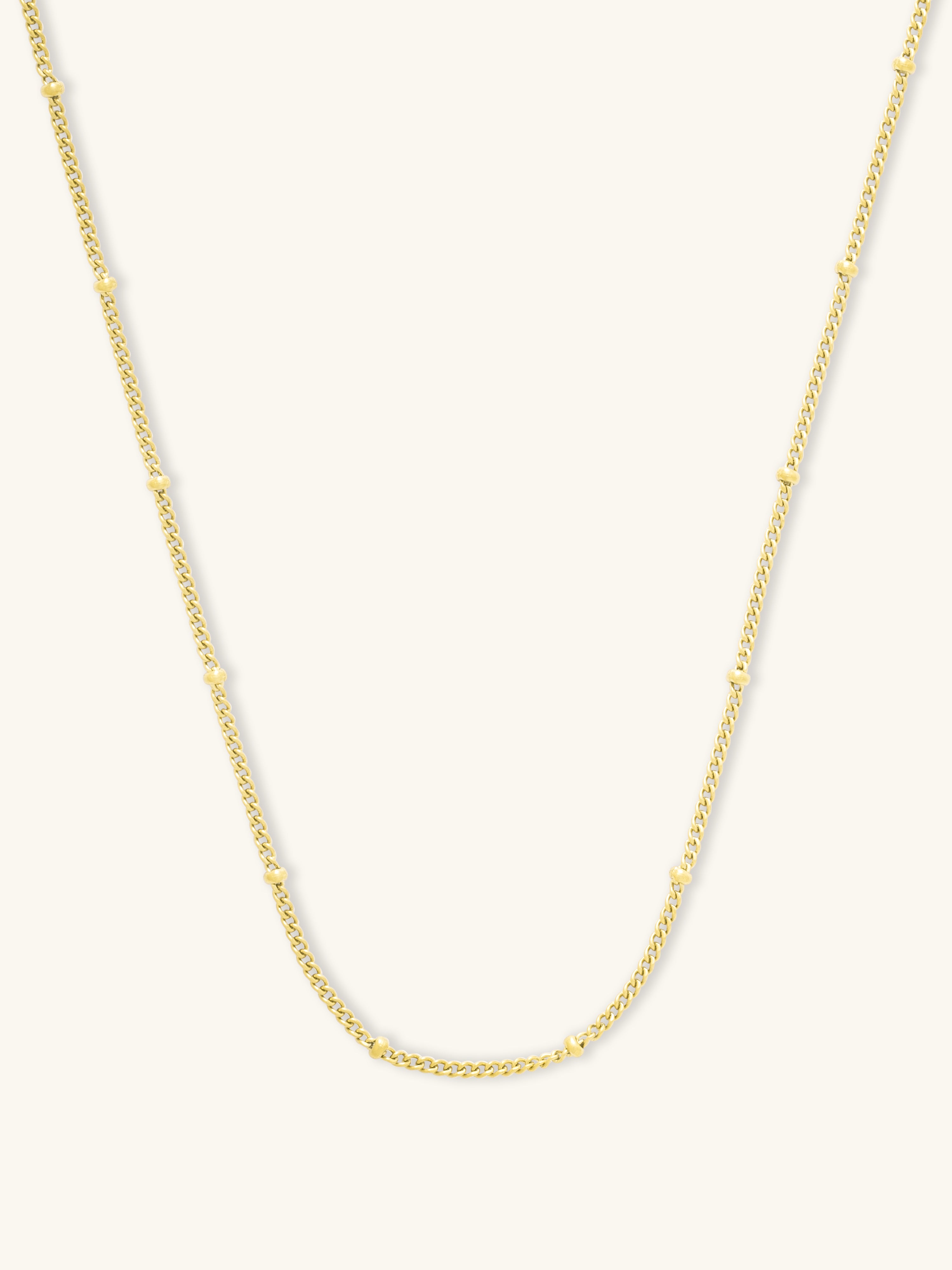 Beaded Gold Essential Chain Necklace