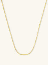Beaded Gold Essential Chain Necklace