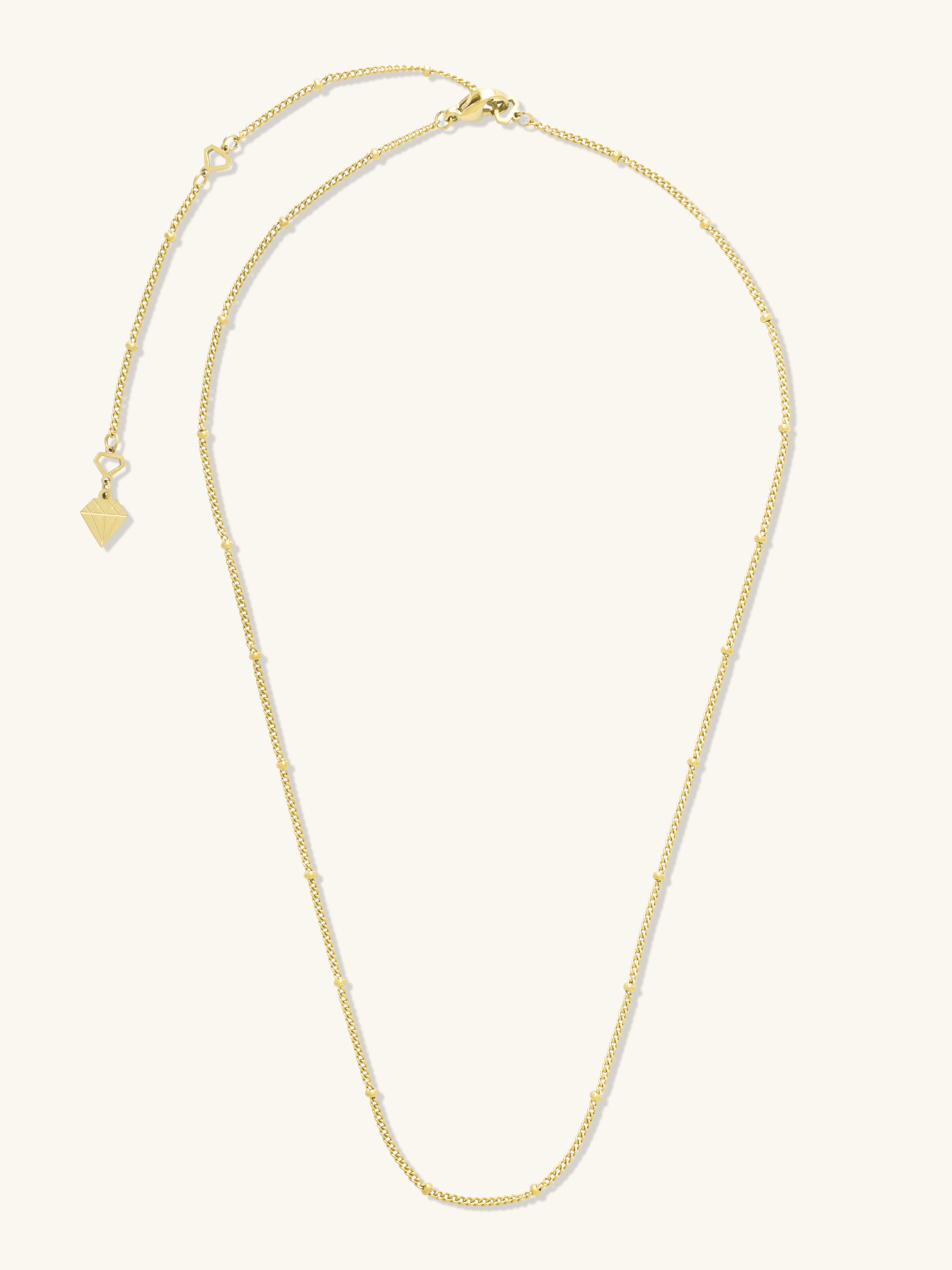 Beaded Gold Essential Chain Necklace