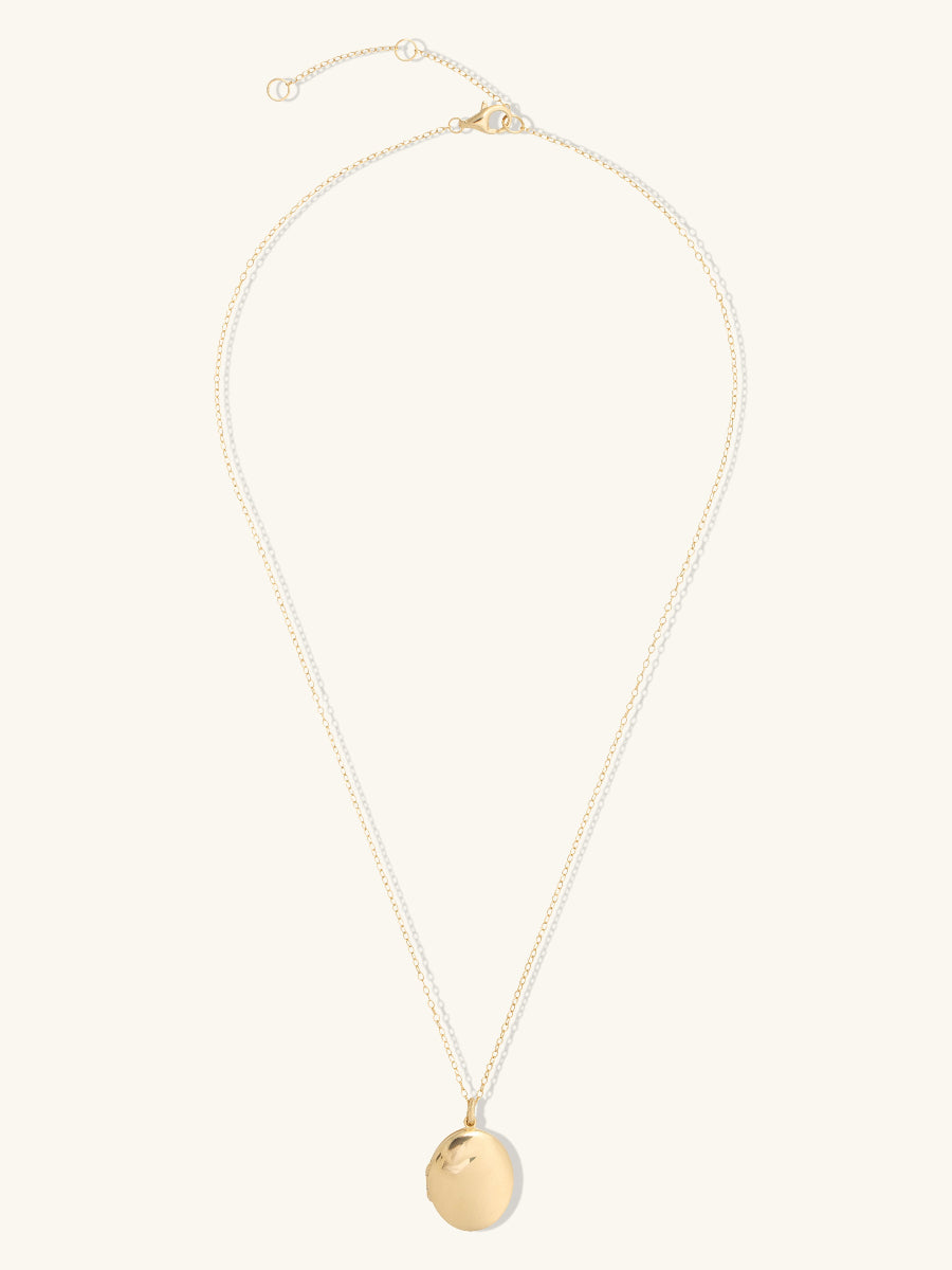 Heirloom 14K Gold Vermeil Locket Necklace