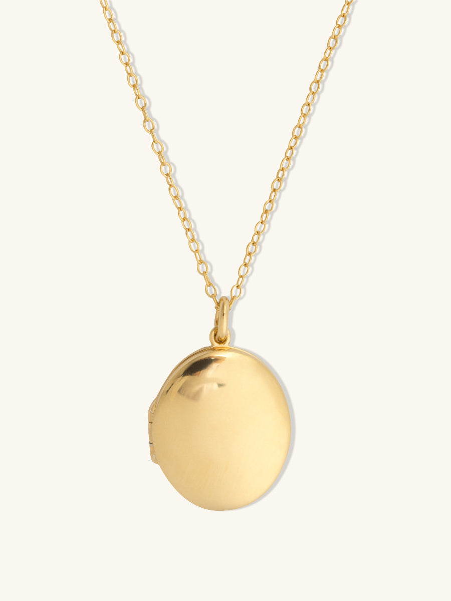 Heirloom 14K Gold Vermeil Locket Necklace