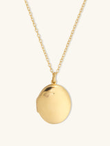 Heirloom 14K Gold Vermeil Locket Necklace