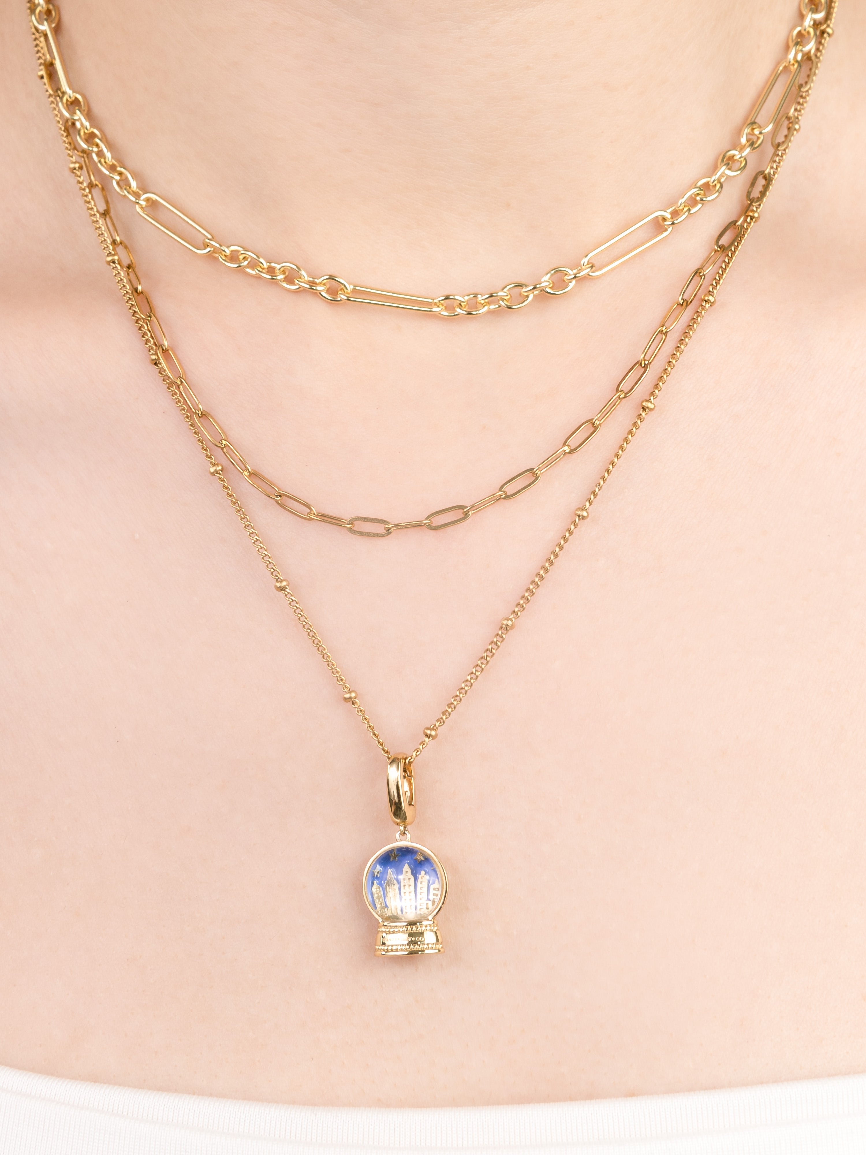 Beaded Gold Essential Chain Necklace