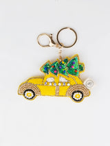 Beaded NYC Cab Bag Charm | Wanderlust + Co