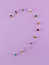 Birthstone Gold Flat Back Earring | Wanderlust + Co