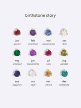 Birthstone Gold Flat Back Earring | Wanderlust + Co