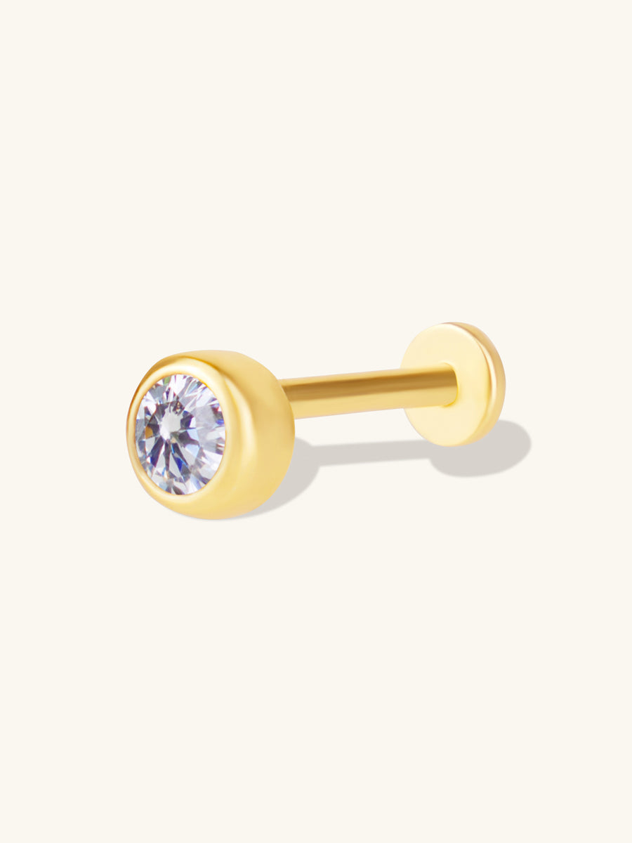 Brilliant Bezel Gold Flat Back | Wanderlust + Co