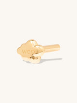 Cloud 14K Solid Gold Flat Back Earring Post | Wanderlust + Co