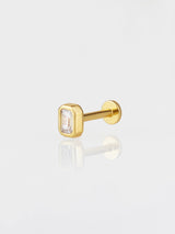 Emerald Bezel Gold Flat Back | Wanderlust + Co