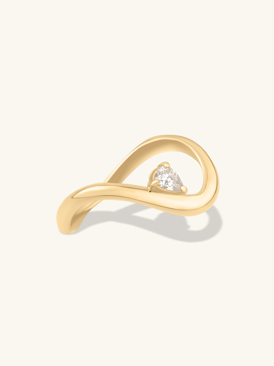 Flow Diamante 14K Gold Vermeil Ring | Wanderlust + Co