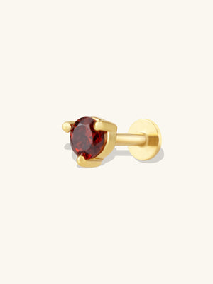 Birthstone Gold Flat Back Earring | Wanderlust + Co