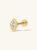 Marquise Bezel Gold Flat Back | Wanderlust + Co