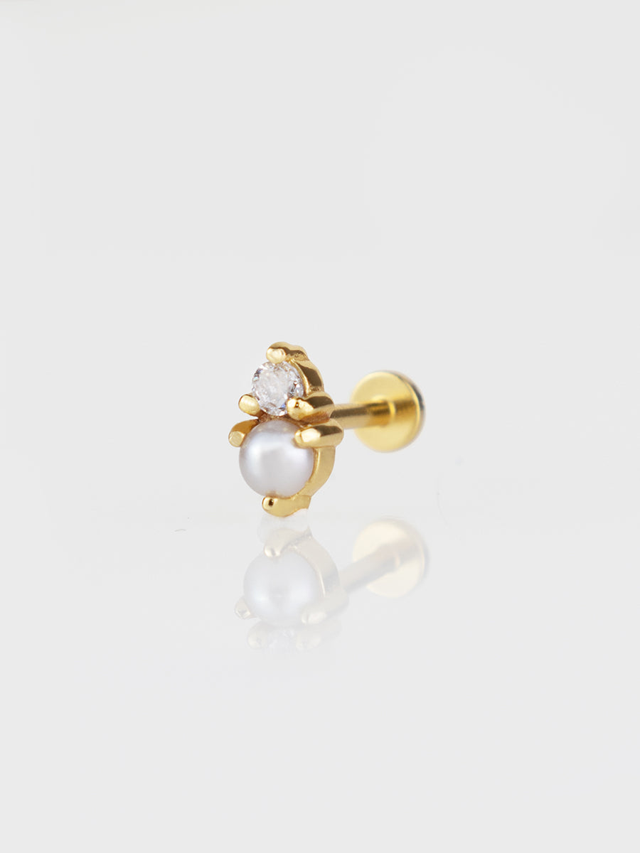 Moonlight Gold Flat Back Earring | Wanderlust + Co