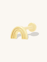 Rainbow Gold Flat Back Earring | Wanderlust + Co