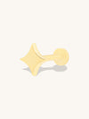 Sparkle Gold Flat Back Earring