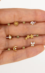 Marquise Bezel Gold Flat Back | Wanderlust + Co