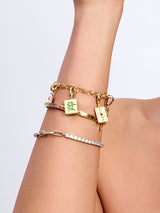 Pave Link Chain 925 Sterling Silver Tennis Bracelet | Wanderlust + Co