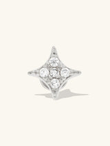 Sparkle Pave Silver Flat Back Earring | Wanderlust + Co