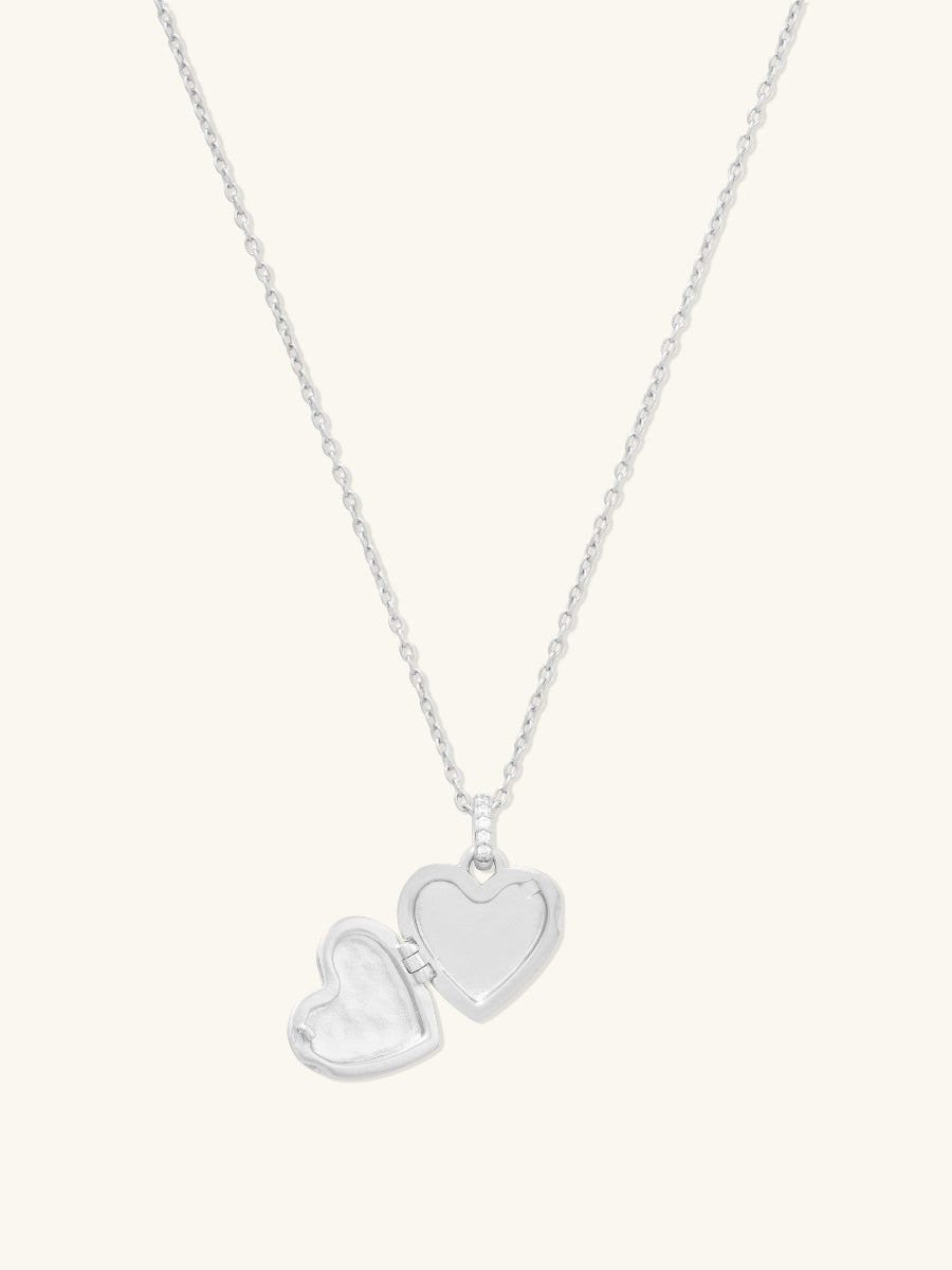 All My Heart 925 Sterling Silver Locket Necklace | Wanderlust + Co
