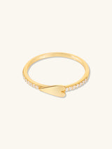 All My Heart Pave 14K Gold Vermeil Ring | Wanderlust + Co