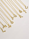 Alphabet Bubble Gold Necklace