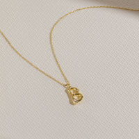 Alphabet Bubble Gold Necklace