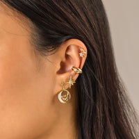 Constellation Pearl Gold Earrings | Wanderlust + Co 