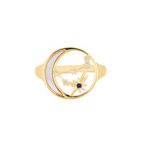 Constellation Pearl Gold Ring  | Wanderlust + Co 