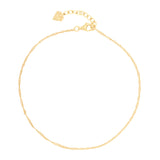 14K Gold Vermeil Twist Chain Anklet  | Wanderlust + Co 