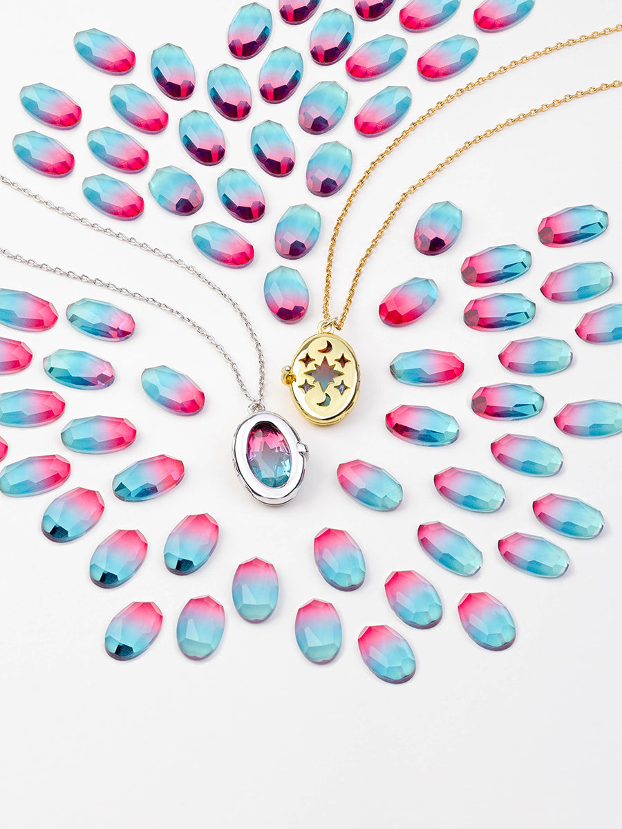 Aura Ombre Fuchsia & Turquoise Gemstone