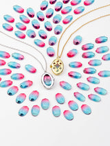 Aura Ombre Fuchsia & Turquoise Gemstone