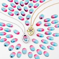 Aura Ombre Fuchsia & Turquoise Gemstone