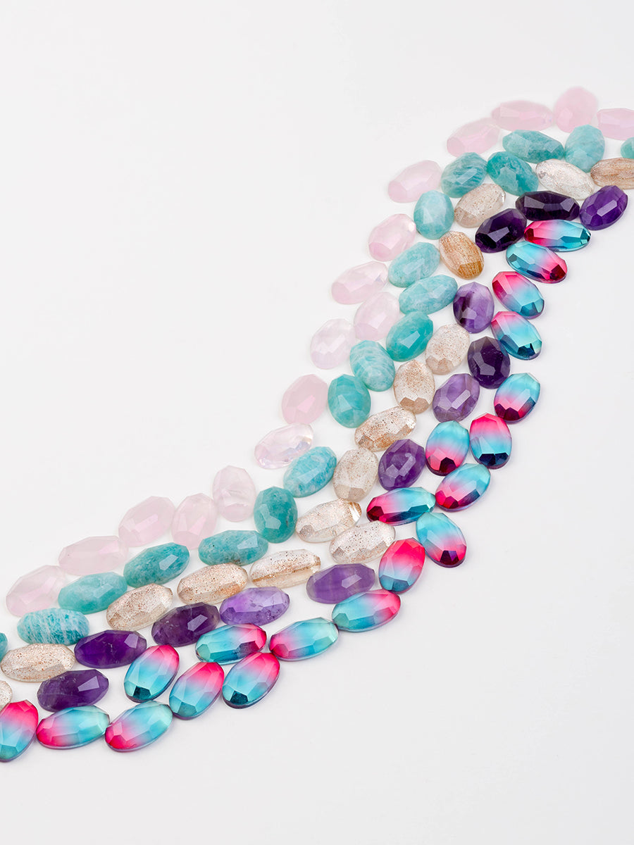 Aura Ombre Fuchsia & Turquoise Gemstone
