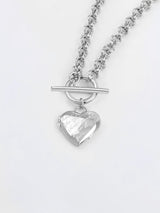 Honor Heart Mantra Silver Locket Necklace | Wanderlust + Co