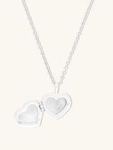 Heart Pearl & Silver Locket Necklace | Wanderlust + Co