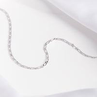 Figaro Chain Silver Necklace