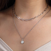 Multi Link Anchor 925 Sterling Silver Chain Necklace | Wanderlust + Co