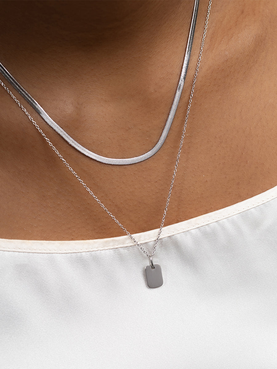 Edie Snake Chain Silver Necklace | Wanderlust + Co
