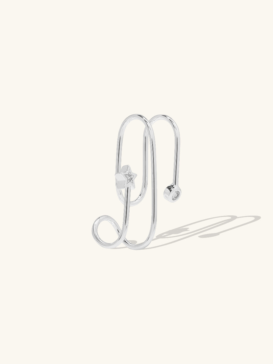 In The Star Silver Ear Cuff | Wanderlust + Co