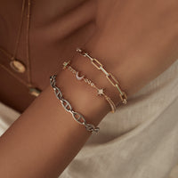 Multi Link Anchor 925 Sterling Silver Chain Bracelet | Wanderlust + Co