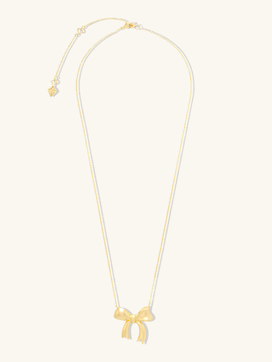 Bow Gold Necklace | Wanderlust + Co