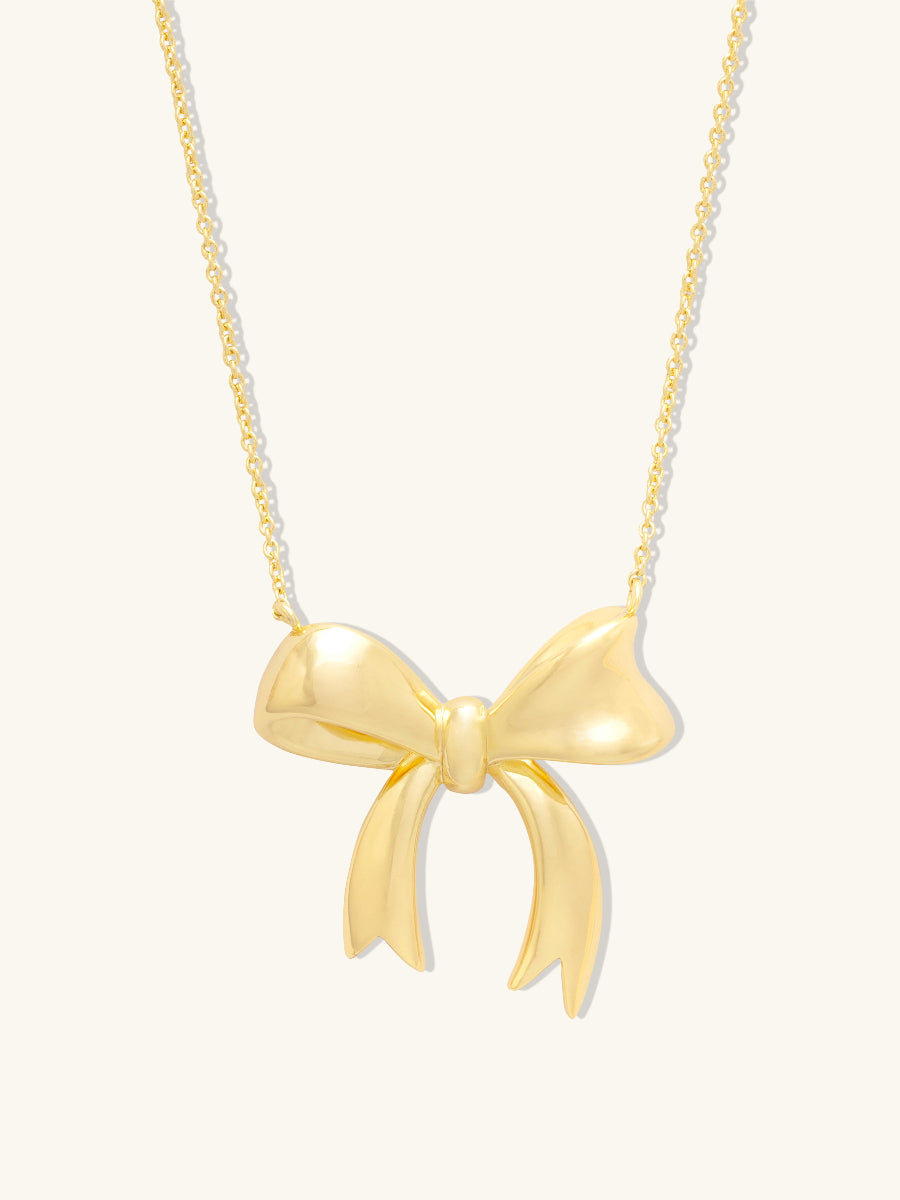 Bow Gold Necklace | Wanderlust + Co